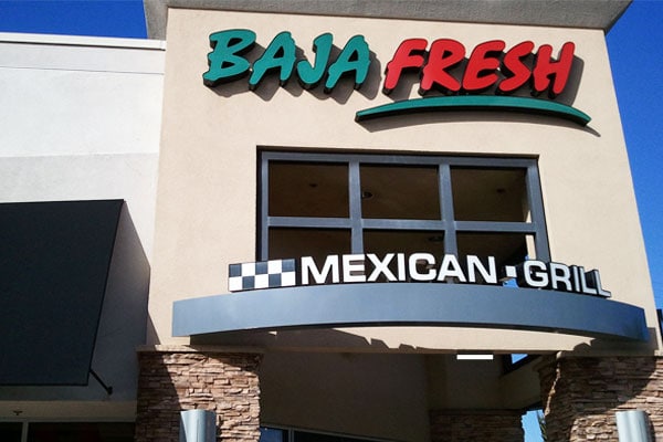 Baja Fresh Menu Restaurant