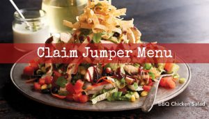 Claim Jumper Menu