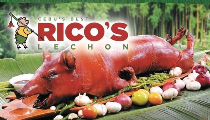 Rico's Lechon Menus