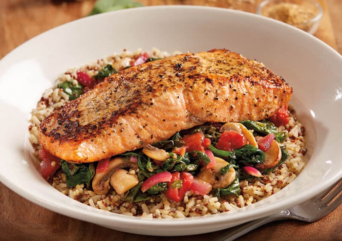 Enlightened Salmon Quinoa Bowl