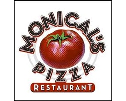 Monicals Pizza restaurant official logo of the company