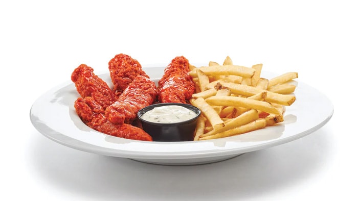 Boneless Buffalo Chicken Strips & Fries