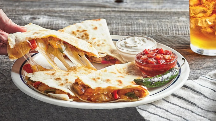 Chicken & Three-Cheese Quesadilla