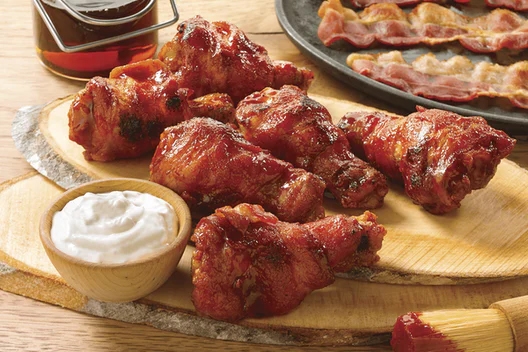 Bacon Wrapped Wings