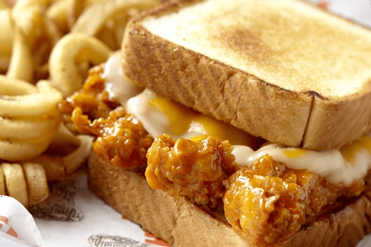 Hooters Original Chicken Strip Cheese Sandwich